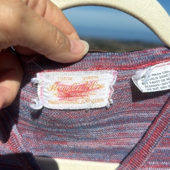 Vintage Marled Wool Embroidered Sweater Tank - Picture 5 of 6